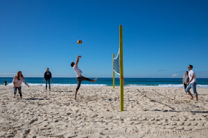 ビーチでアクティビティ