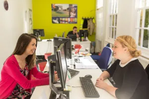 カプラン・ロンドンのパソコンルーム