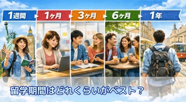 留学期間はどれくらいがベスト?目的別・期間別の効果を徹底解説【1週間〜1年】